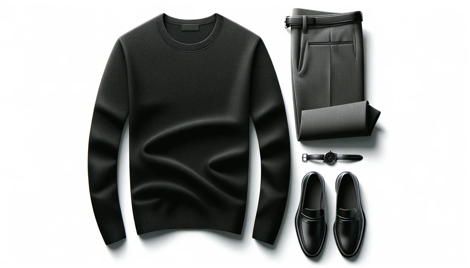 Black sweaters outfit