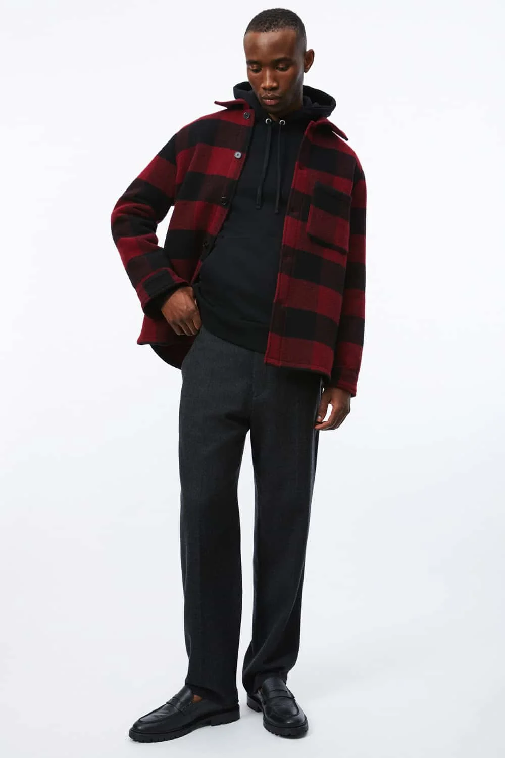 Red Flannel Over Hoodie: A Bold, Statement Ensemble