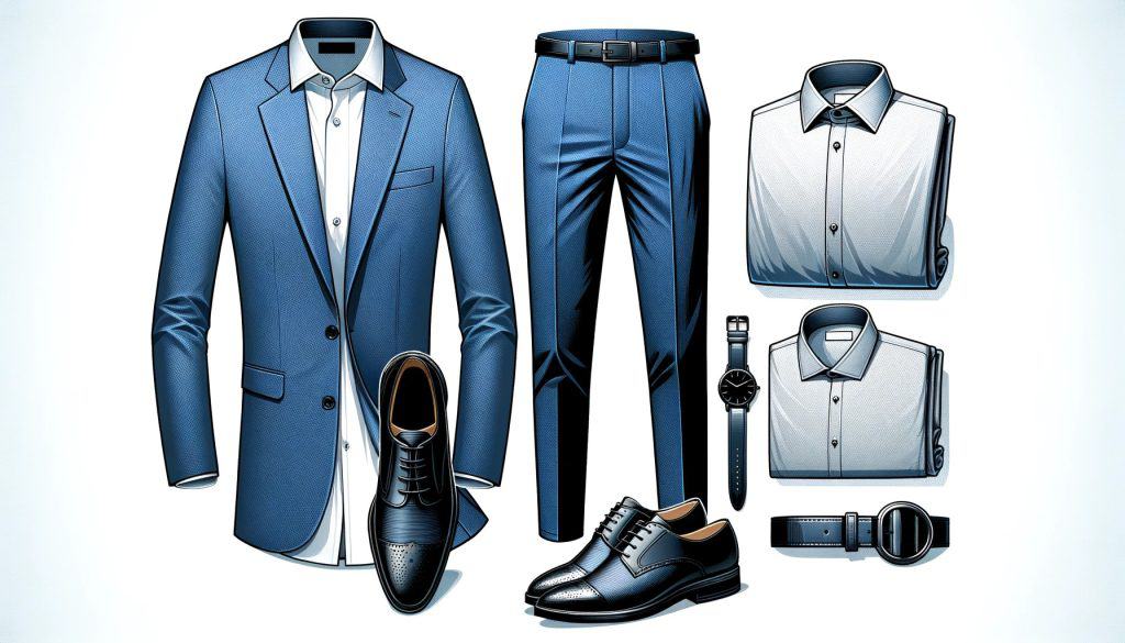 blue dress pants outfit mens