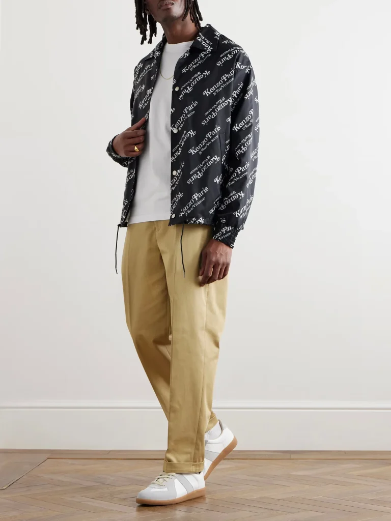 Boldness of Black Against Khaki