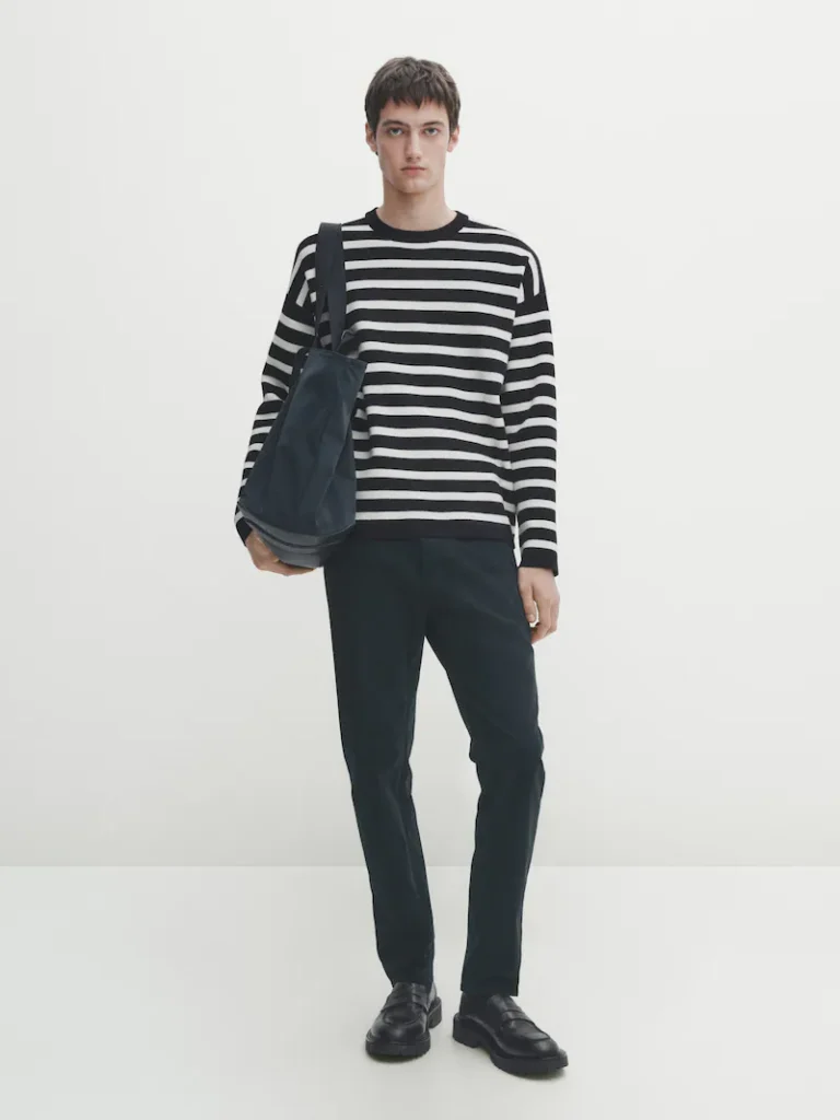 Slim Fit Denim Trousers