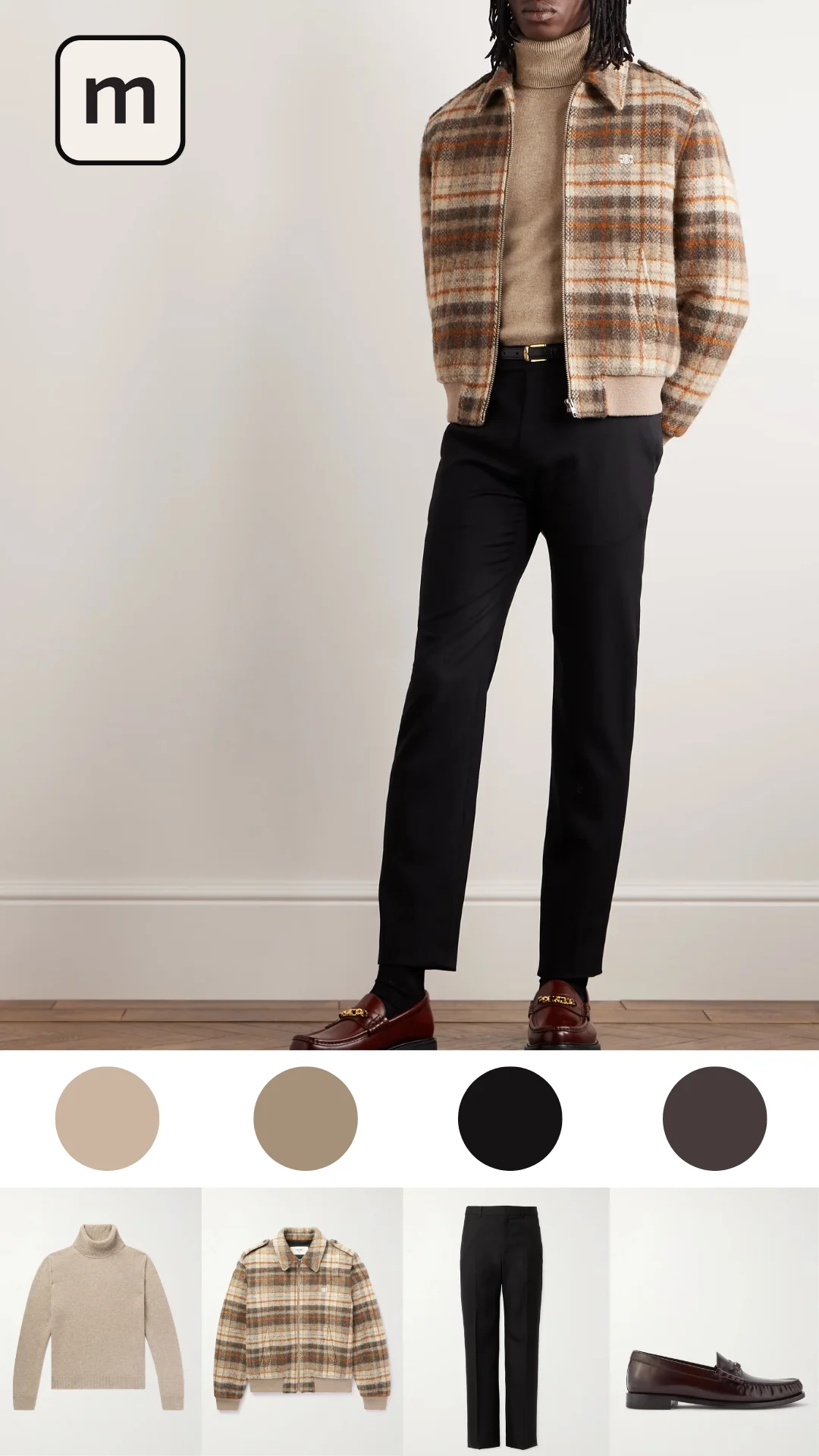 Brown Sweater with Dress Pants