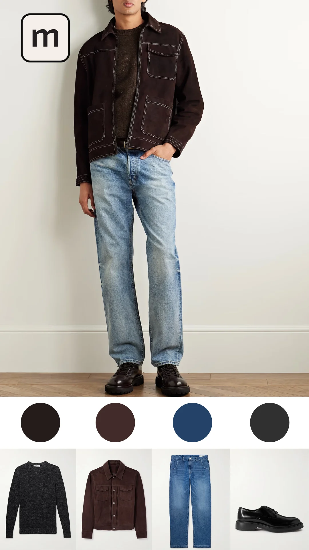 Brown Sweater with Jeans