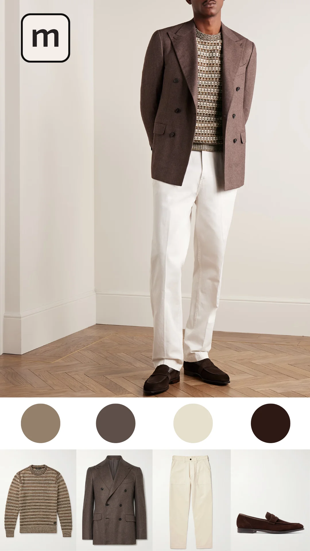 Formal Outfits with a Brown Sweater