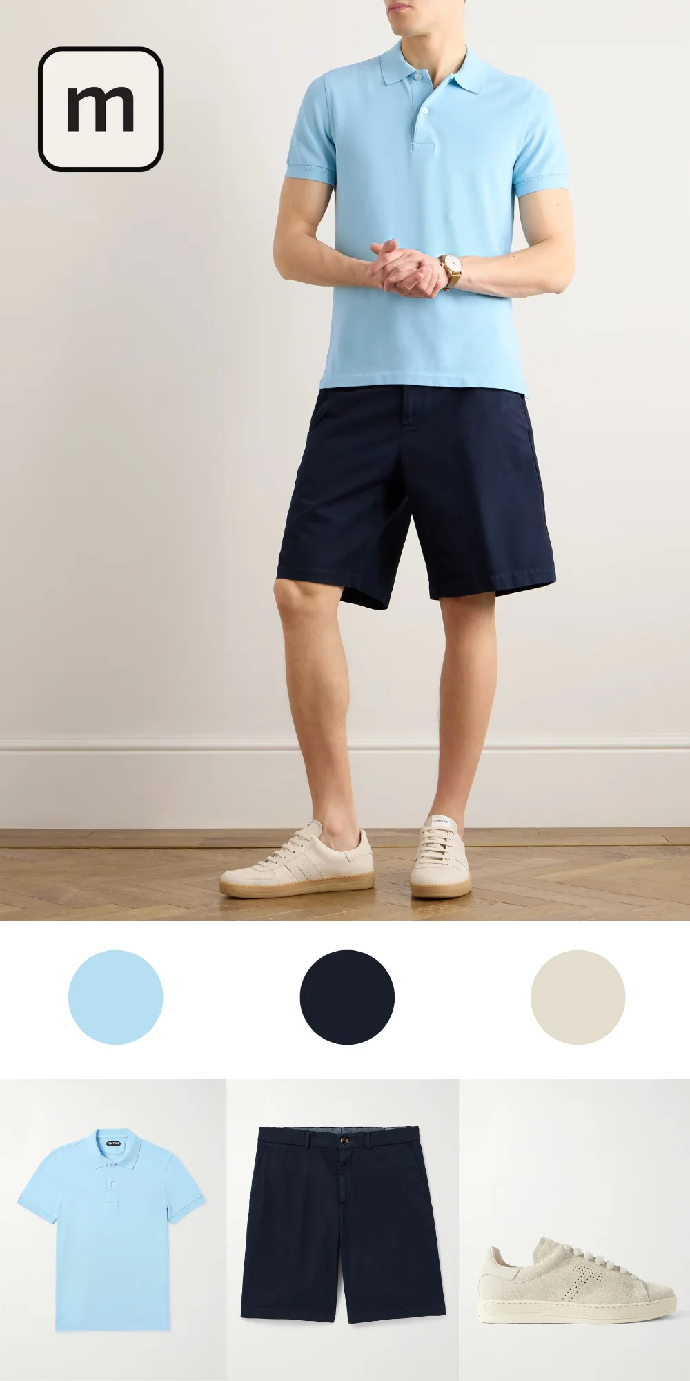 Polo Shirts & Tailored Shorts