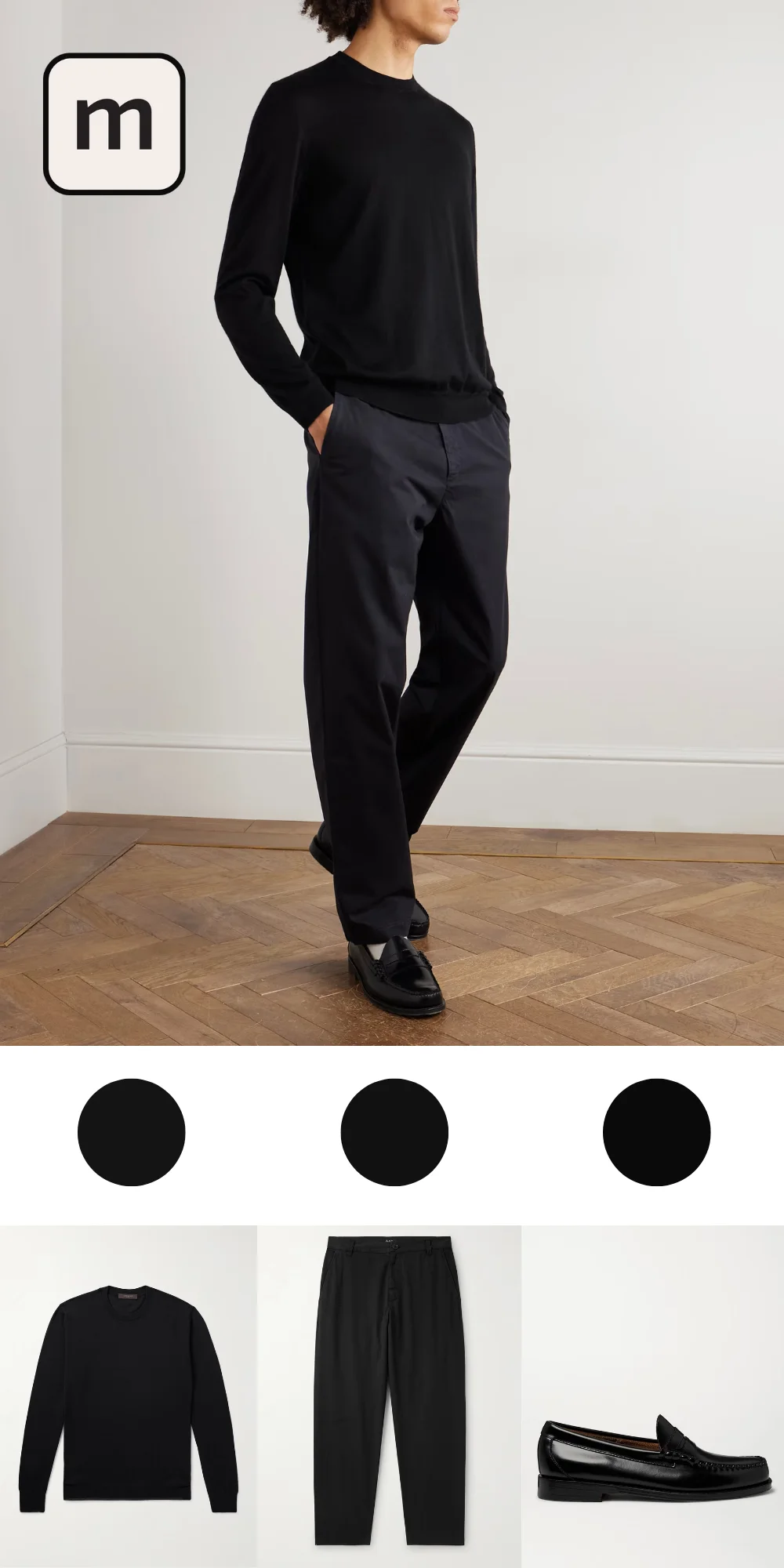 Office Ready Black Sweater and Dress Pants