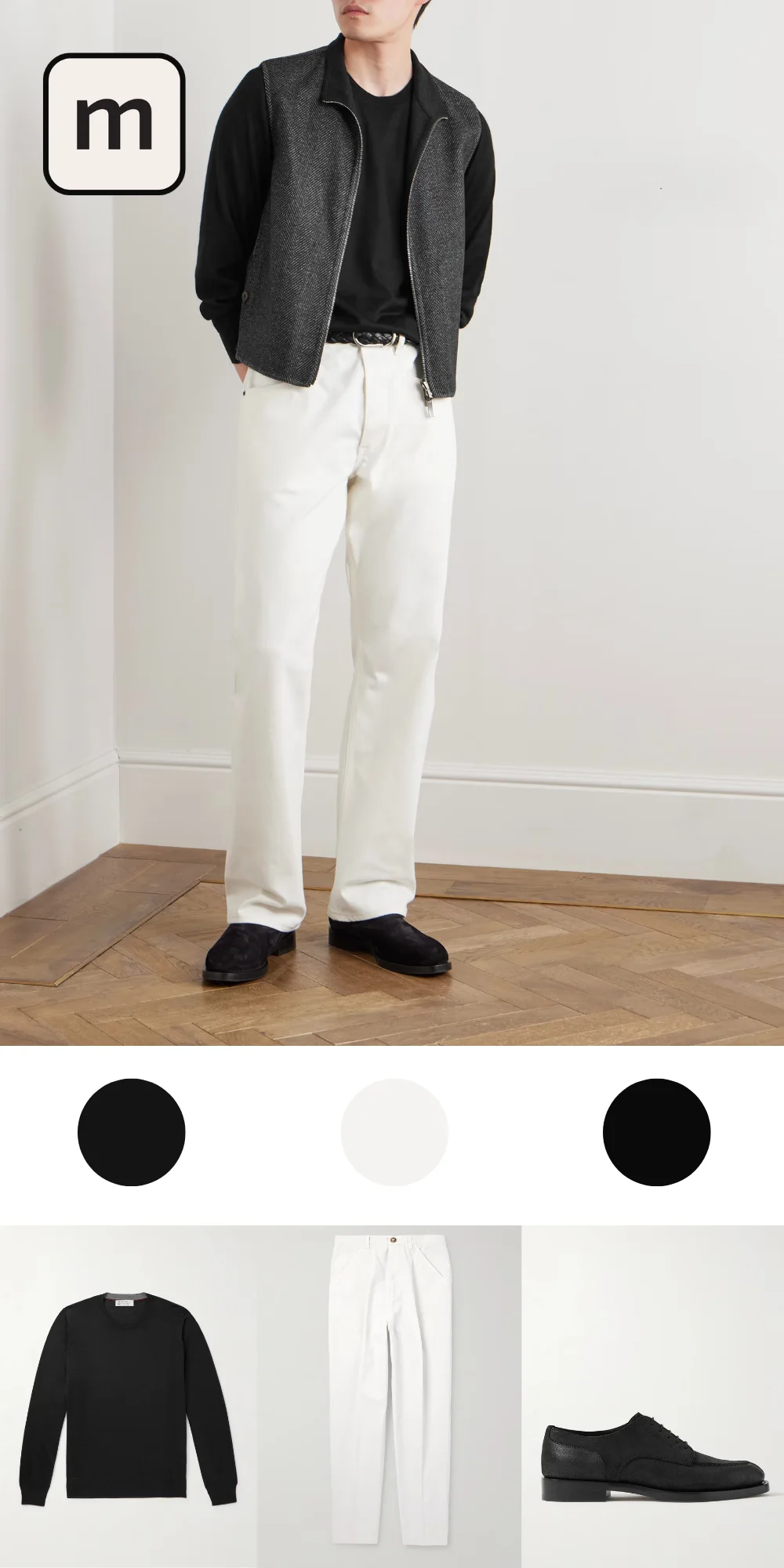 Soft Contrast: Mixing Black with Lighter Hues