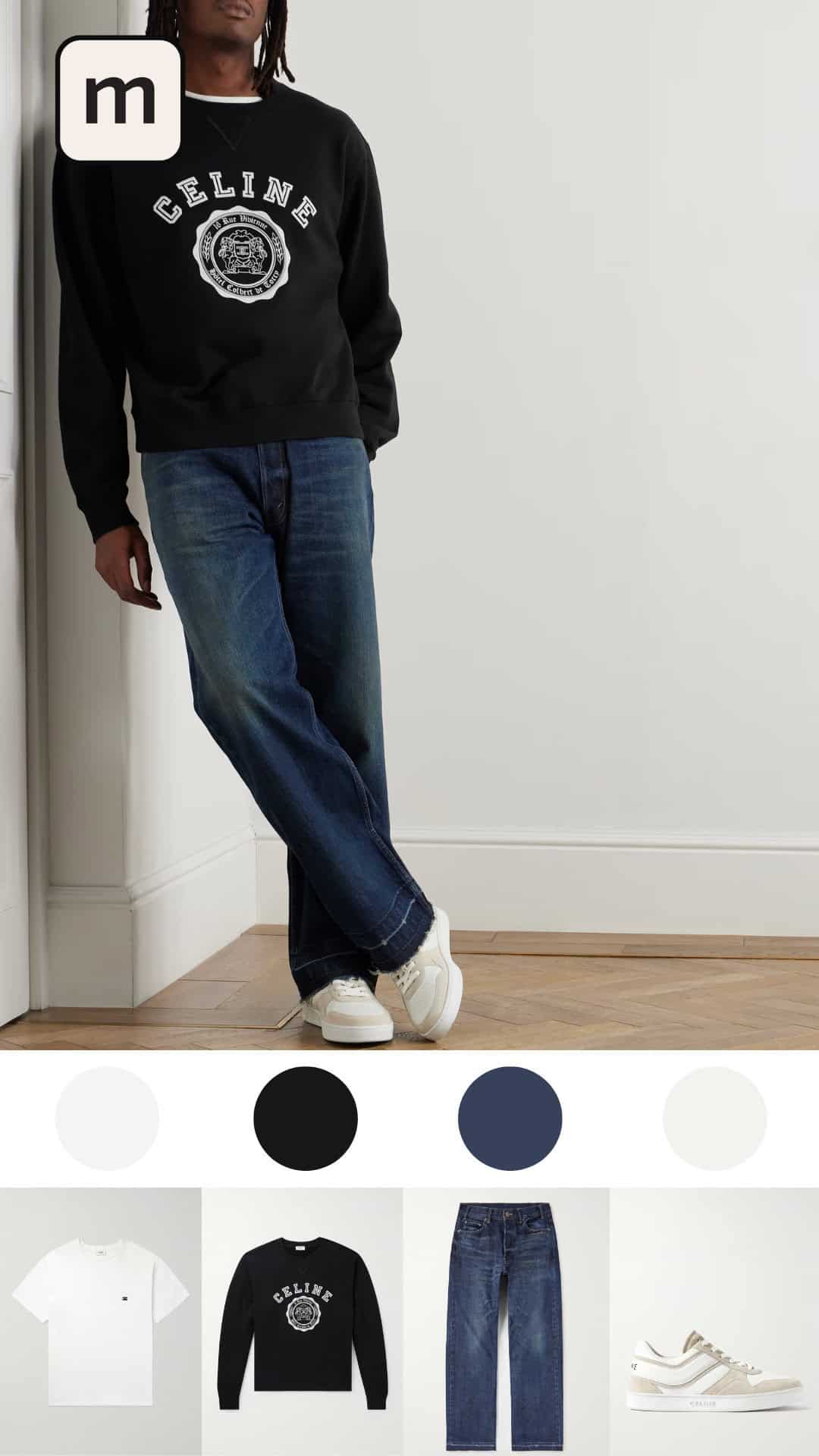 Weekend Vibes Black Sweater and Distressed Jeans