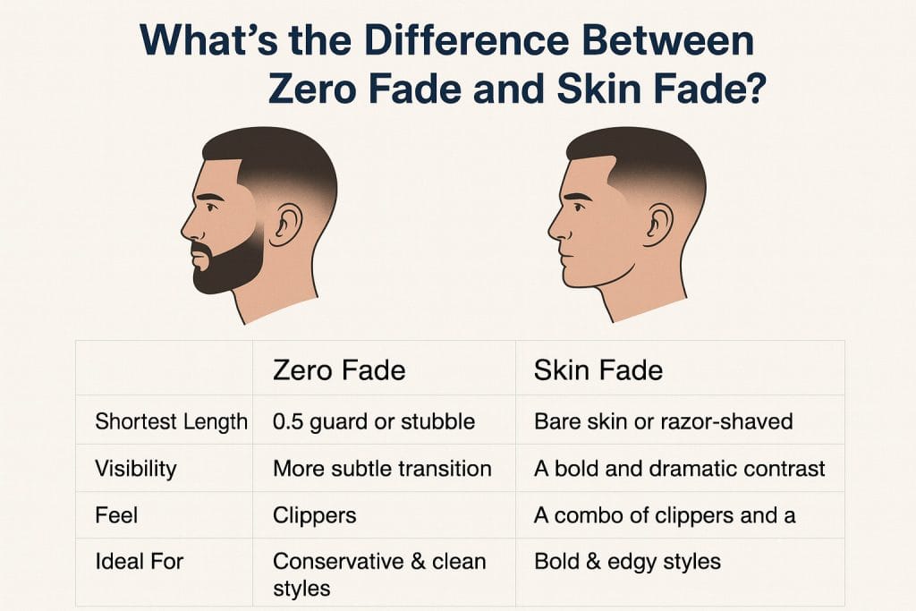 What’s the Difference Between Zero Fade and Skin Fade?
