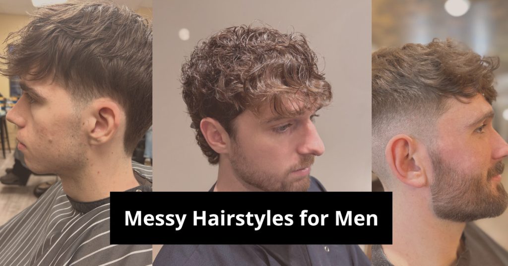 messy hairstyles men